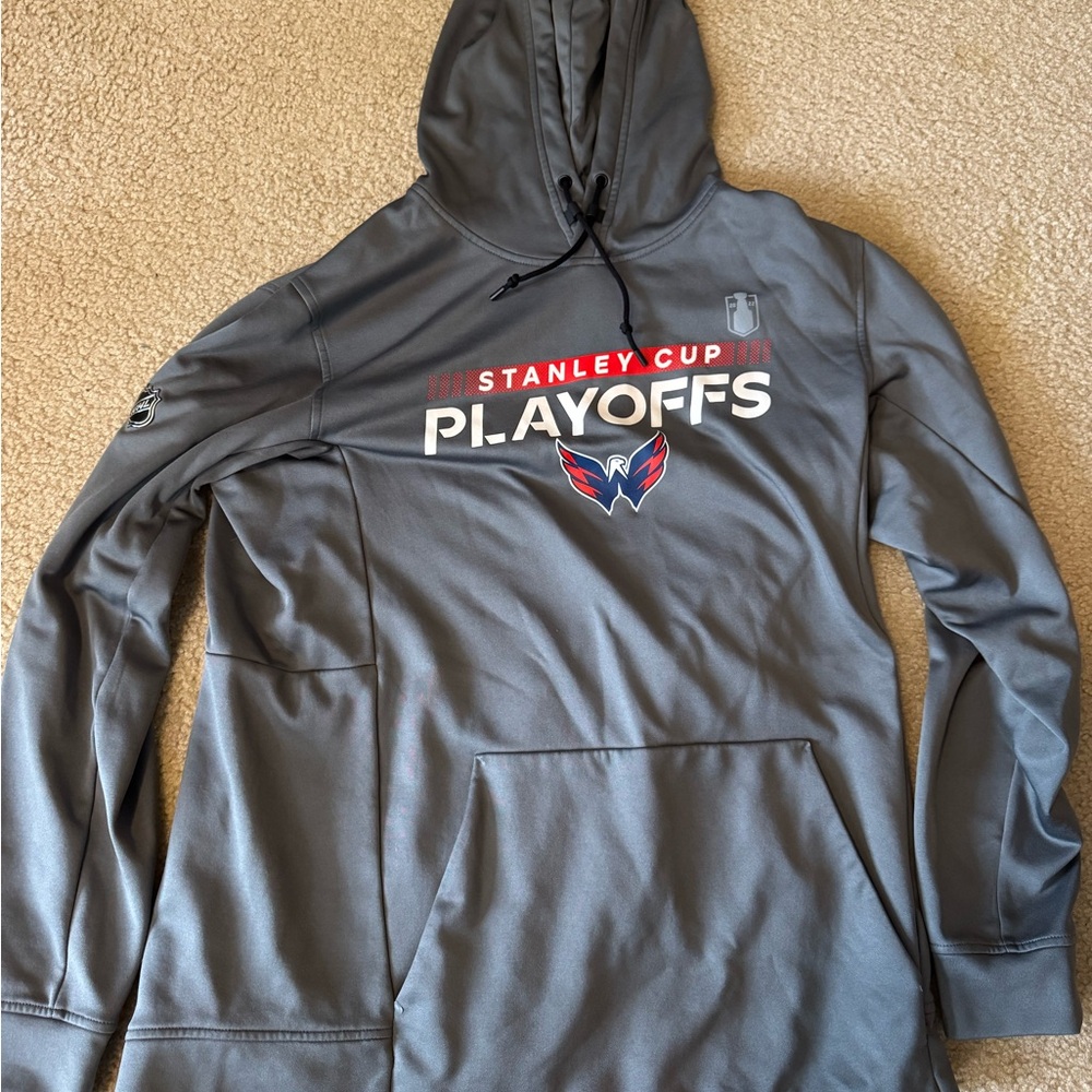 Stanley Cup Playoffs Washington Capitals Gray Hoodie